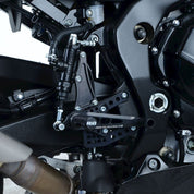 R&G Racing Black Adjustable Rearsets For 2017-2018 Suzuki GSXR1000