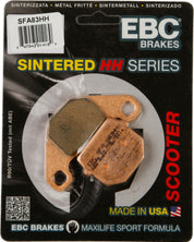 EBC 1 Pair SFA HH Series Scooter Sintered Brake Pads MPN SFA83HH