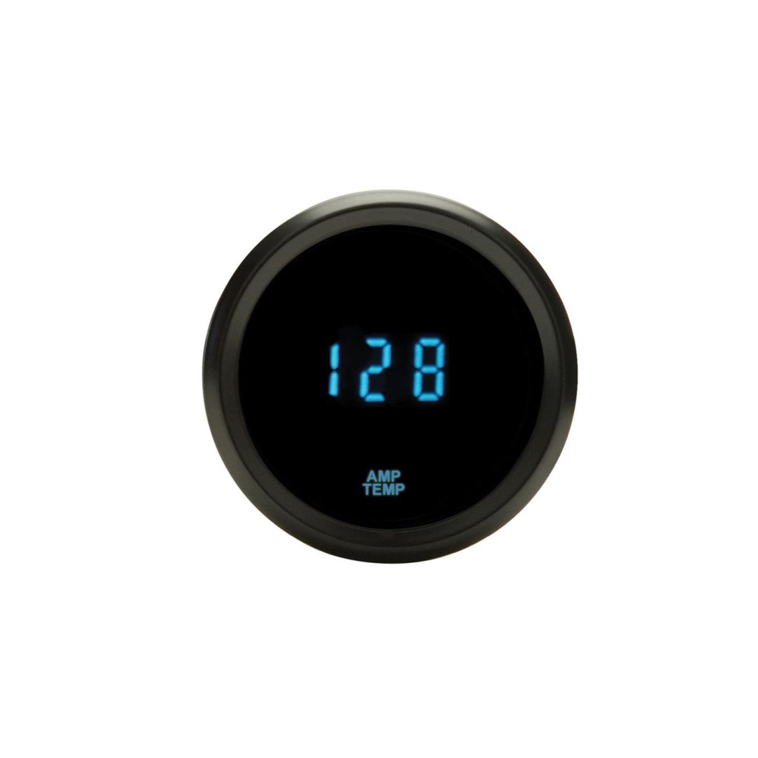 Round Amplifier Temp, 2-1/16", black, blue