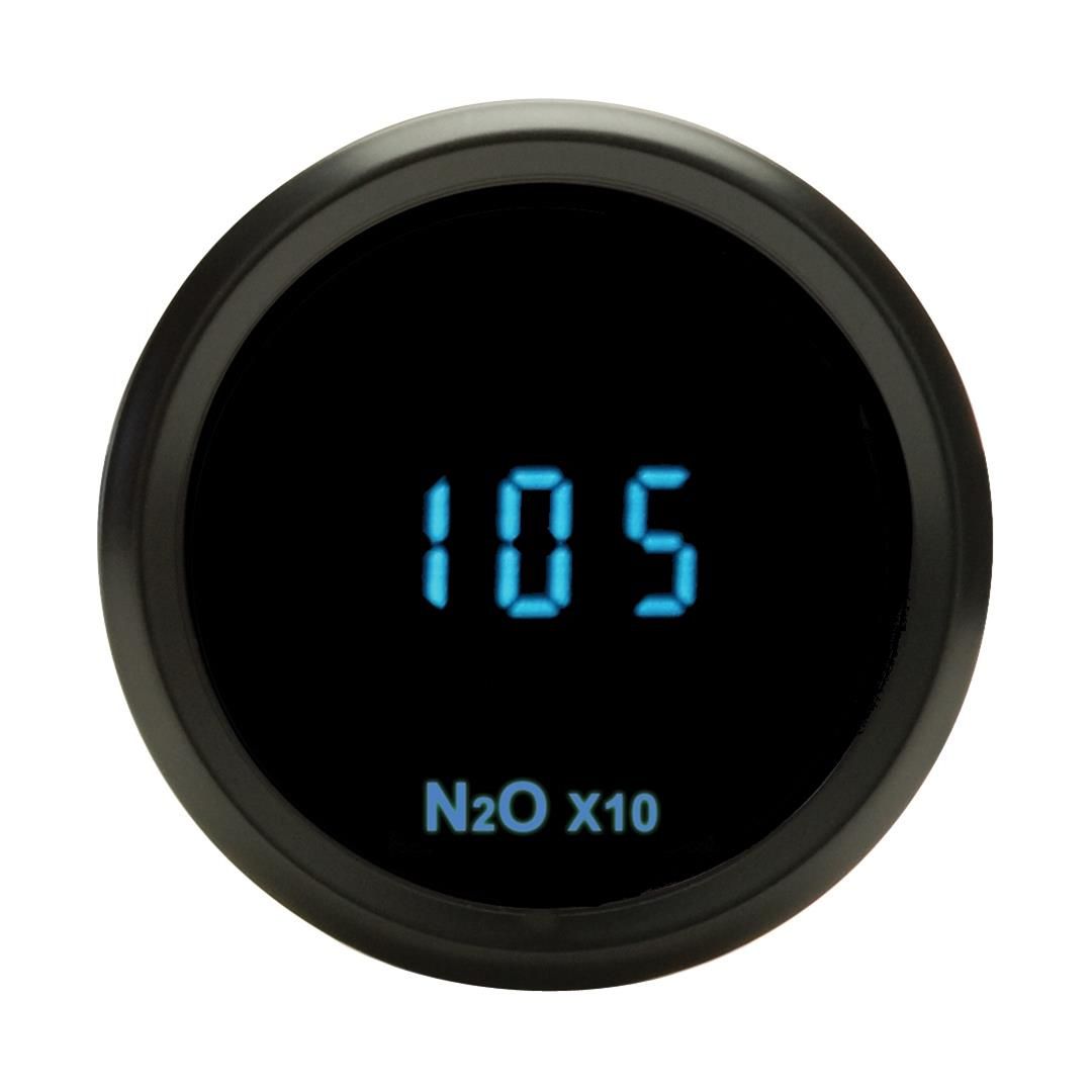 Round Nitrous Pressure, 2-1/16", black, blue