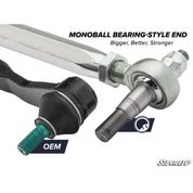 SuperATV Can-Am Defender HD8 XT Cab RackBoss 2.0 Billet Aluminum Hex Tie Rod Kit TRRA-CA-DEFMAXM16-B