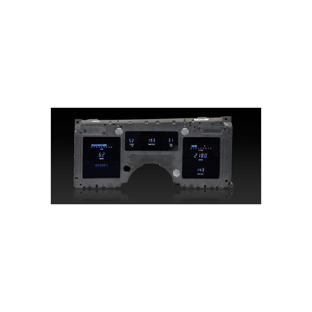 84-89 Corvette VFD system w/Blue and Teal Lenses