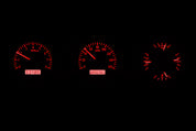 Dakota Digital 1962-1963 Ford Fairlane VHX Black Red Display Gauge Kit VHX-62F-FAR-K-R