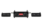 Dakota Digital 1973-1977 Chevrolet Malibu/Monte Carlo/El Camino/GMC Sprint VHX Black Red Display Square Gauge Kit VHX-73C-MAL-K-R