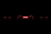 Dakota Digital 1973-1977 Chevrolet Malibu/Monte Carlo/El Camino/GMC Sprint VHX Black Red Display Square Gauge Kit VHX-73C-MAL-K-R