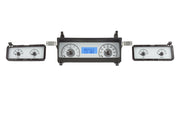 Dakota Digital 1973-1977 Chevrolet Malibu/Monte Carlo/El Camino/GMC Sprint VHX Silver Blue Display Square Gauge Kit VHX-73C-MAL-S-B