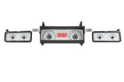 Dakota Digital 1973-1977 Chevrolet Malibu/Monte Carlo/El Camino/GMC Sprint VHX Silver Red Display Square Gauge Kit VHX-73C-MAL-S-R