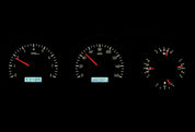 Dakota Digital 1981-1993 Dodge Full-size Truck/Ramchargers VHX Black White Display Gauge Kit VHX-81D-PU-K-W