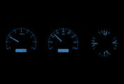 Dakota Digital 1981-1993 Dodge Full-size Truck/Ramchargers VHX Silver Blue Display Gauge Kit VHX-81D-PU-S-B