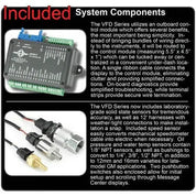 Dakota Digital 1981-1993 Dodge Full-size Truck/Ramchargers VHX Black White Display Gauge Kit VHX-81D-PU-K-W