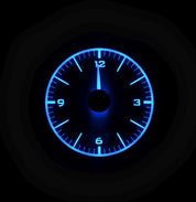 Dakota Digital 1955-1956 Chevrolet Car Analog Clock For VHX Gauge Kit VLC-55C