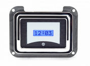 1940 Ford Car Digital Clock, Silver Alloy Style Face, Blue Display