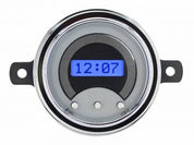 1949-50 Ford Car Digital Clock, Silver Alloy Style Face, Blue Display