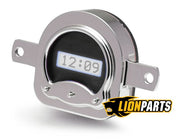 1951 Ford Car Digital Clock,Black Alloy Style Face, White Display