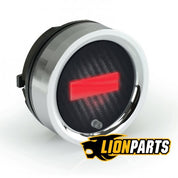 1955-56 Chevy Car Digital Clock, Carbon Fiber Style Face, Red Display