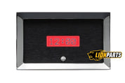 1957 Chevy Car Digital Clock, Black Alloy Style Face, Red Display