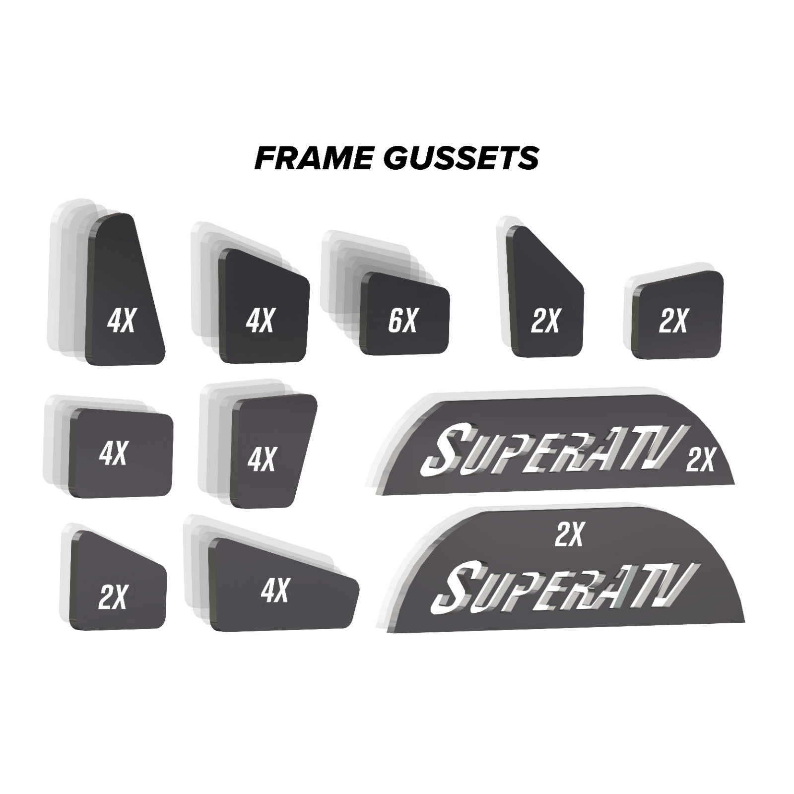 Can-Am Defender Weld-In Gusset Kit