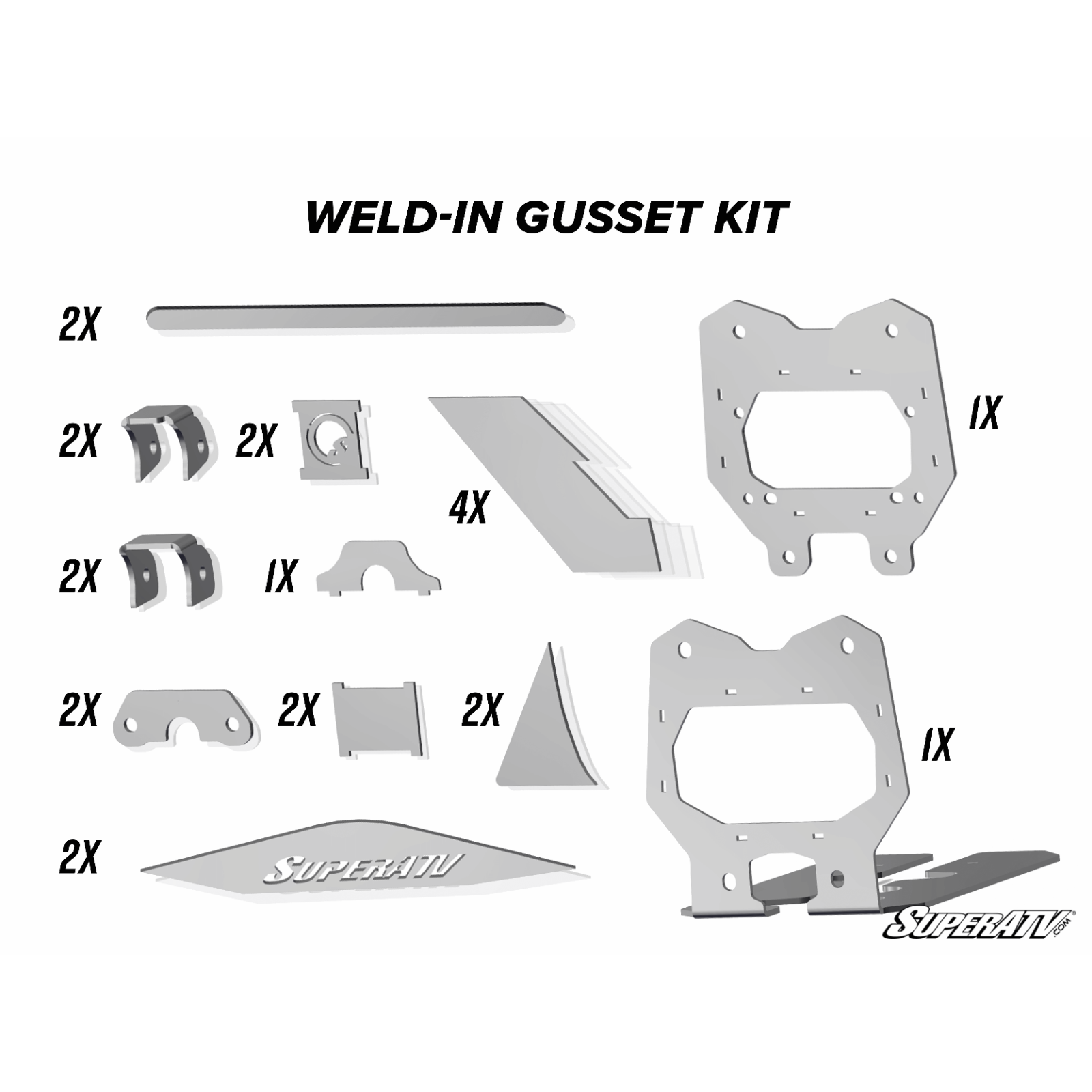 Can-Am Maverick X3 Weld-In Gusset Kit