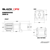 SuperATV 2500 lb. UTV/ATV Winch (With Wireless Remote & Synthetic Rope) WN-2500