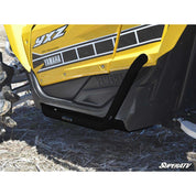 SuperATV Yamaha YXZ Heavy-Duty Nerf Bars Wrinkle Black NB-Y-YXZ-00