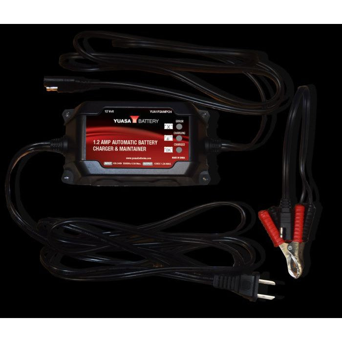 Yuasa Automatic Battery Charger & Maintainer 1.2 Amp YUA1P2AMPCH
