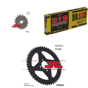 420D Chain Natural, Front & Rear Sprocket Kit for Street YAMAHA YSR50 1987-1992