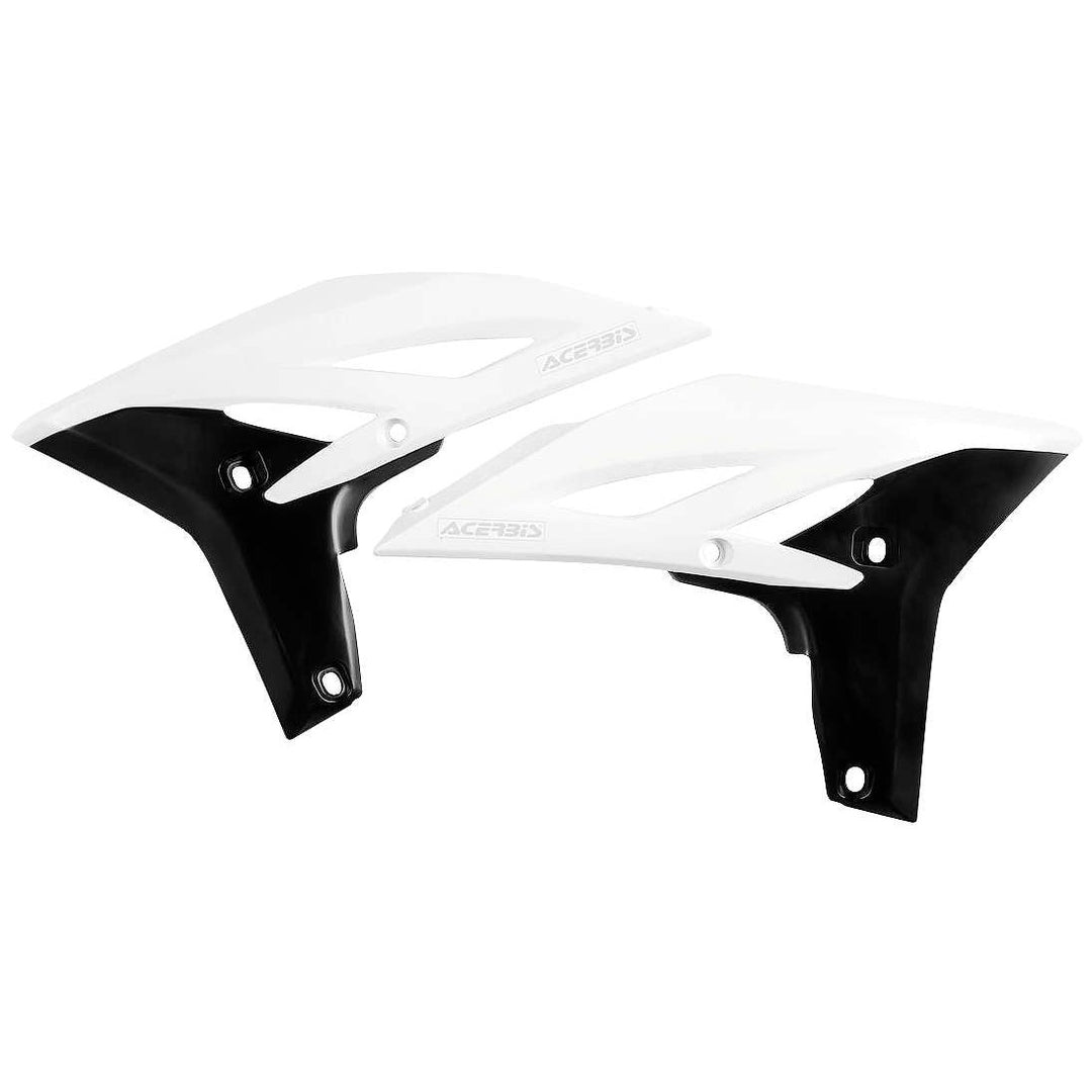 Acerbis White/Black Radiator Shrouds for Yamaha - 2171761035
