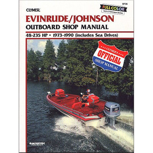 Clymer B736  Clymer Manual, Evin/jhnsn 48-235 Hp Ob 73-90