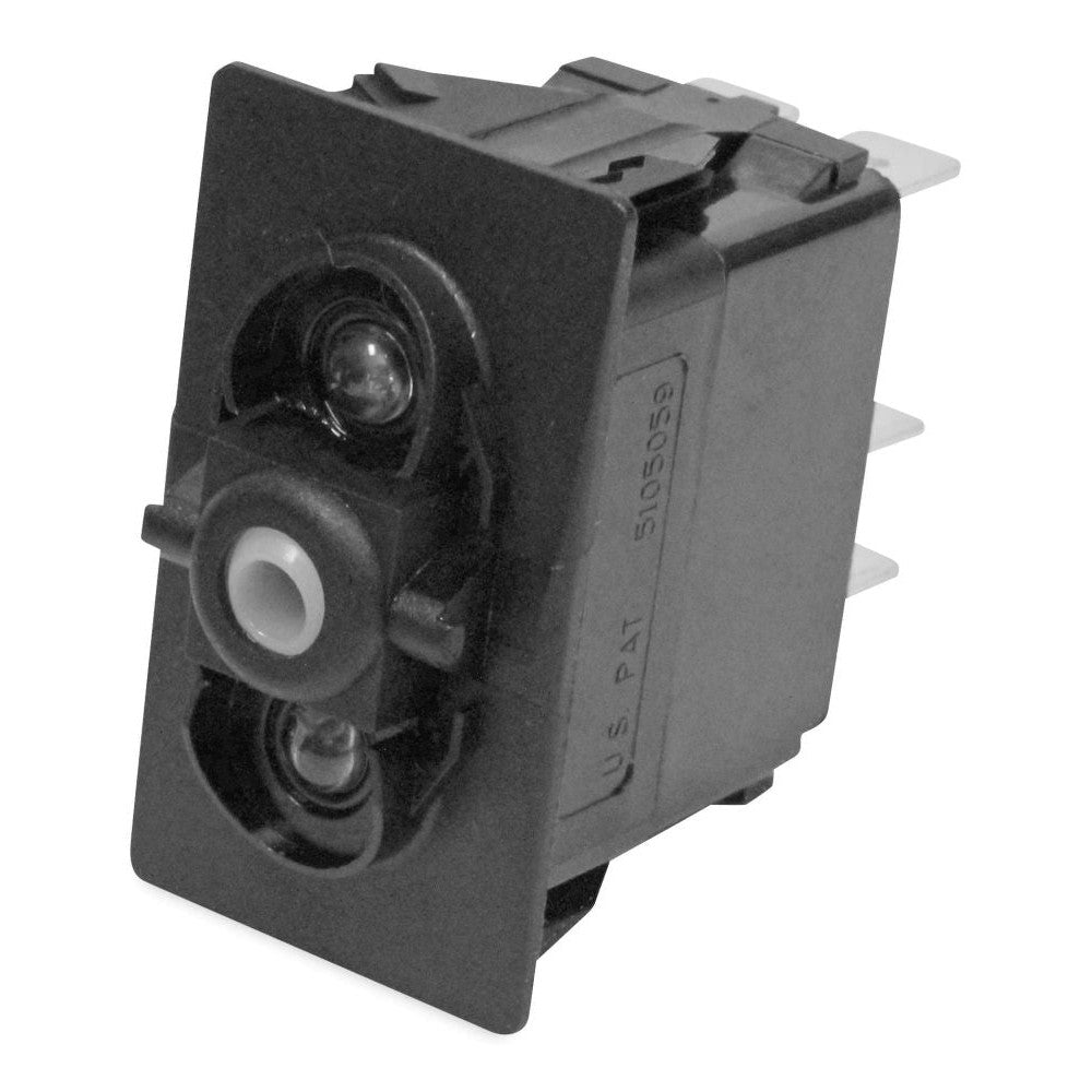 Modquad On/Off Rocker Switch Body LED Double Blue