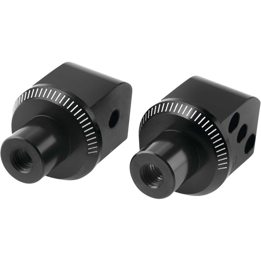 Puig Adventure Footpeg Adaptors Black Rear - 6351N
