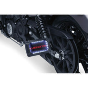 Kuryakyn Nova Curved Side Mount License Plate Frames Horizon Black