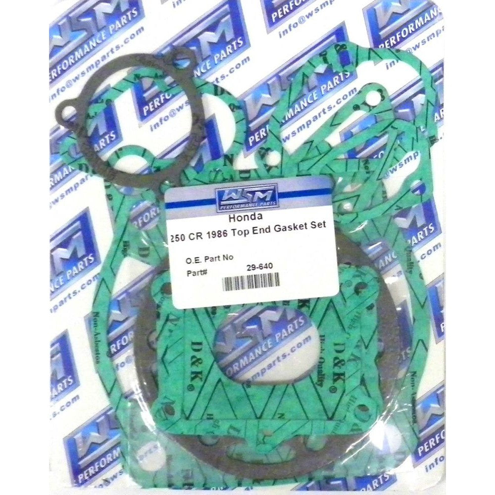 WSM Top End Gasket Kit For Honda 250 CR 1986 29-640