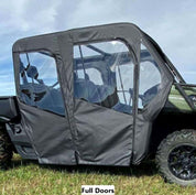 Falcon Ridge Black Canvas Full Soft Doors For Can-Am Defender 2017-2022