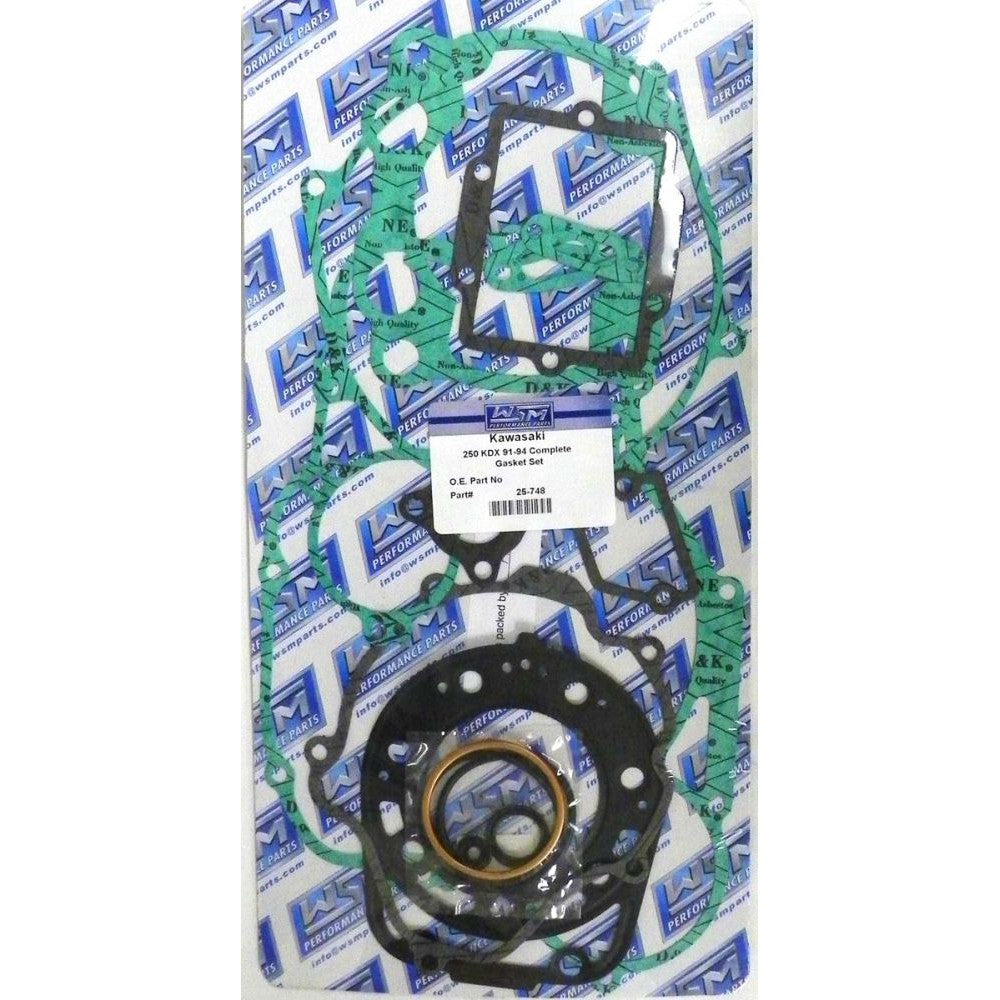 WSM Complete Gasket Kit For Kawasaki 250 KDX 91-94 25-748