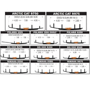 Woodys Dooly Runner Yamaha Apex ER/GT/RTX/MTN/LTX/LTX GT/SE/XTX 06-13 4" Carbide