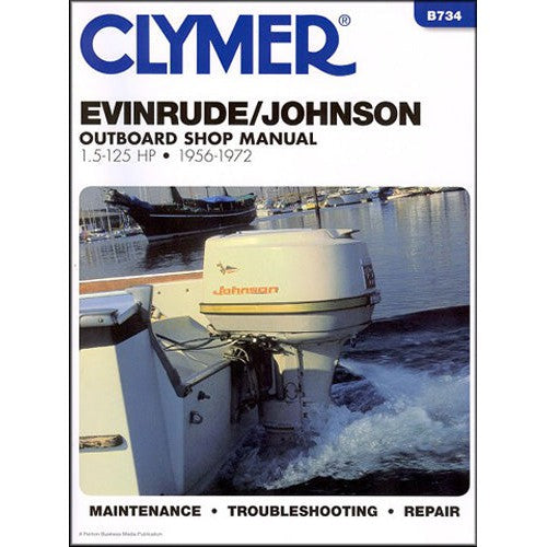 Clymer B734 Clymer Manual, Evin/jhnsn 1.5-125 Hp Ob 56-72