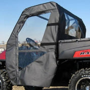 Falcon Ridge Black Canvas Soft Roll-Away Doors And Cold Rated Rear Window For Polaris Ranger 2009-2014, 2016-2022