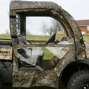 Falcon Ridge Black Canvas Doors, Rear Window and Top With Zipper For Kawasaki Mule 2017-2022