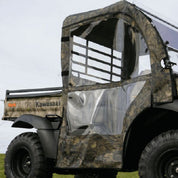 Falcon Ridge Black Canvas Doors, Rear Window and Top With Zipper For Kawasaki Mule 2017-2022