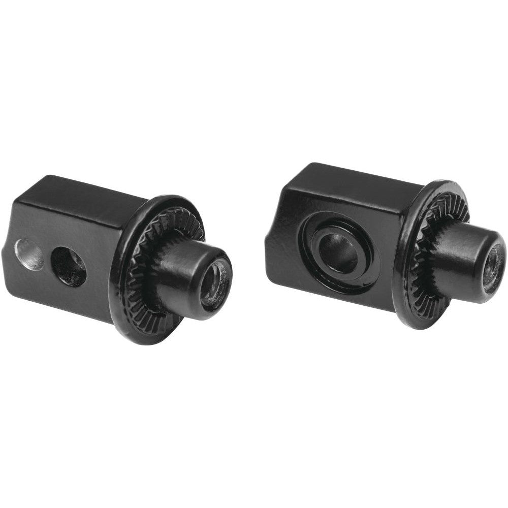 Kuryakyn Splined Rear Black Footpeg Adaptors 3286