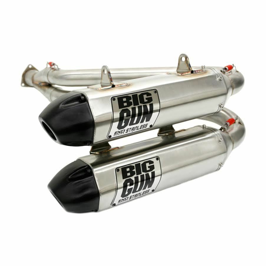 BIG GUN EXO Stainless Steel Dual Full System Exhaust Polaris Scrambler XP 1000