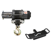 Viper Elite ATV Winch Kit 6000 lb With 40 Feet Black Synthetic Rope With Mount