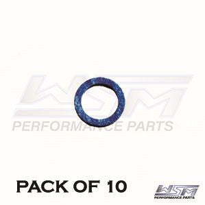 WSM Drain Plug Gasket for Johnson / Evinrude / Mercury / Mariner / Mercruiser / Force / OMC 5 - 300 Hp Pack of 10