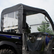 Falcon Ridge Black Canvas Soft Top, Doors and Rear Window With Zipper For Kawasaki Mule 2005-2016