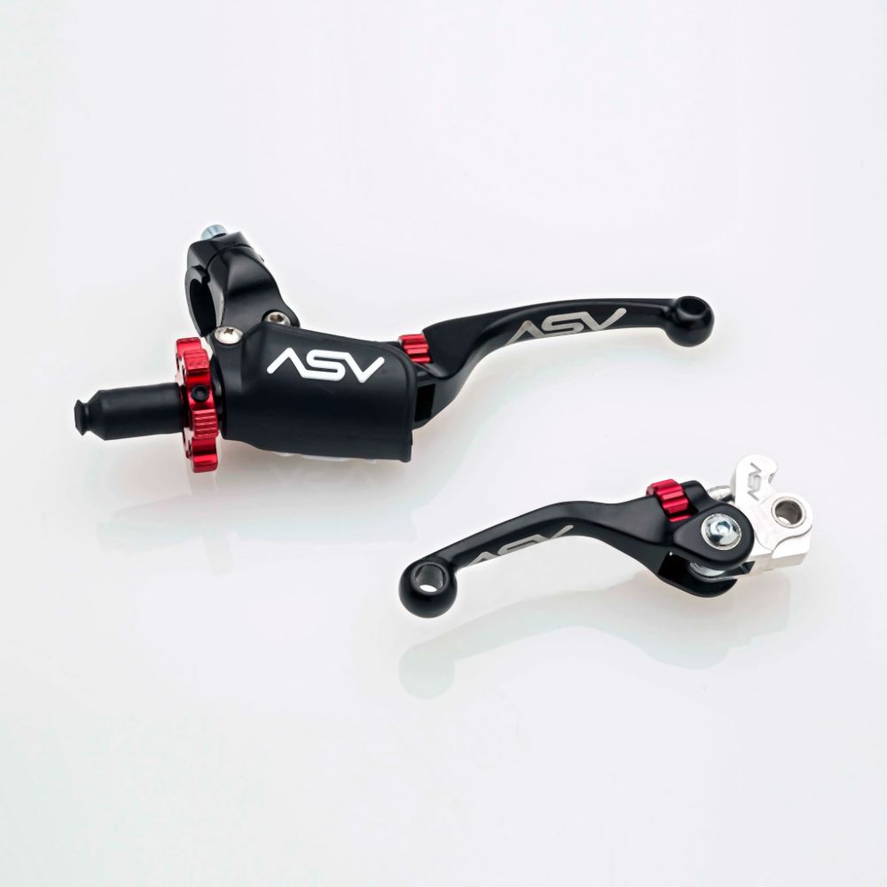ASV Black F4 Offroad Model Shorty Clutch + Brake Lever Pro Pack BCF41306PH-SK