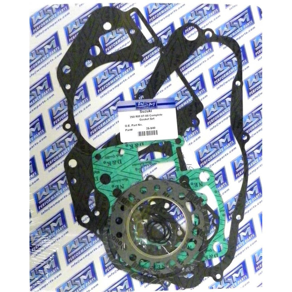 WSM Complete Gasket Kit For Suzuki 250 RM 87-88 25-940