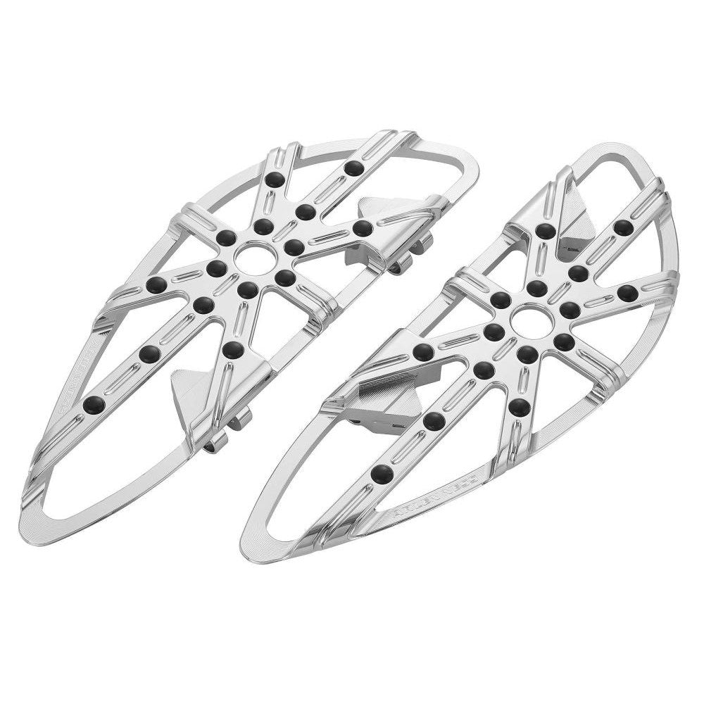 Arlen Ness Black Deep Cut Driver Floorboards P-3001