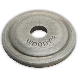 Woodys AWA-3775-M Round Aluminum Plate 5/16' X 1-3/8' Dia Pkg 1000