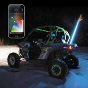 XK Glow 2nd Gen LED Whip Light Pod Single 48" - XK-WHIPB-STA