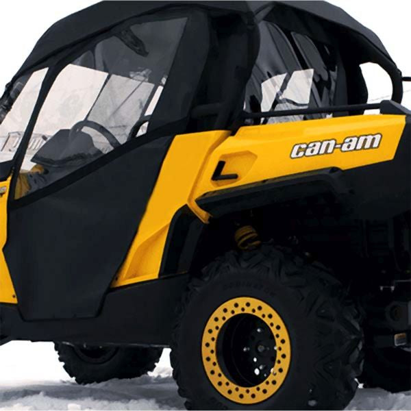 Falcon Ridge Black Canvas Soft Roll-Away Doors And Cold Rated Rear Window